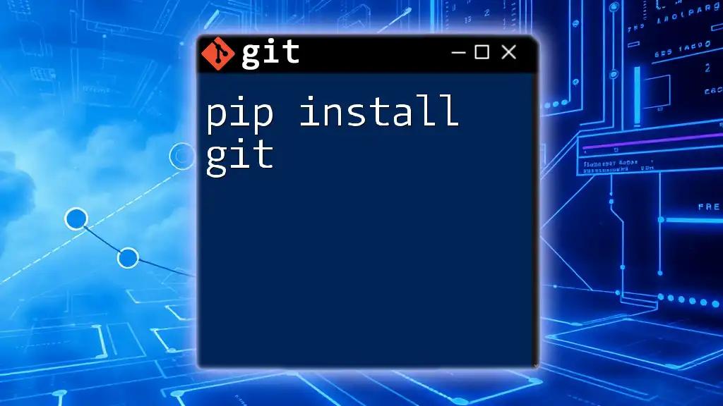 Mastering Git in Minutes: Pip Install Git Made Easy