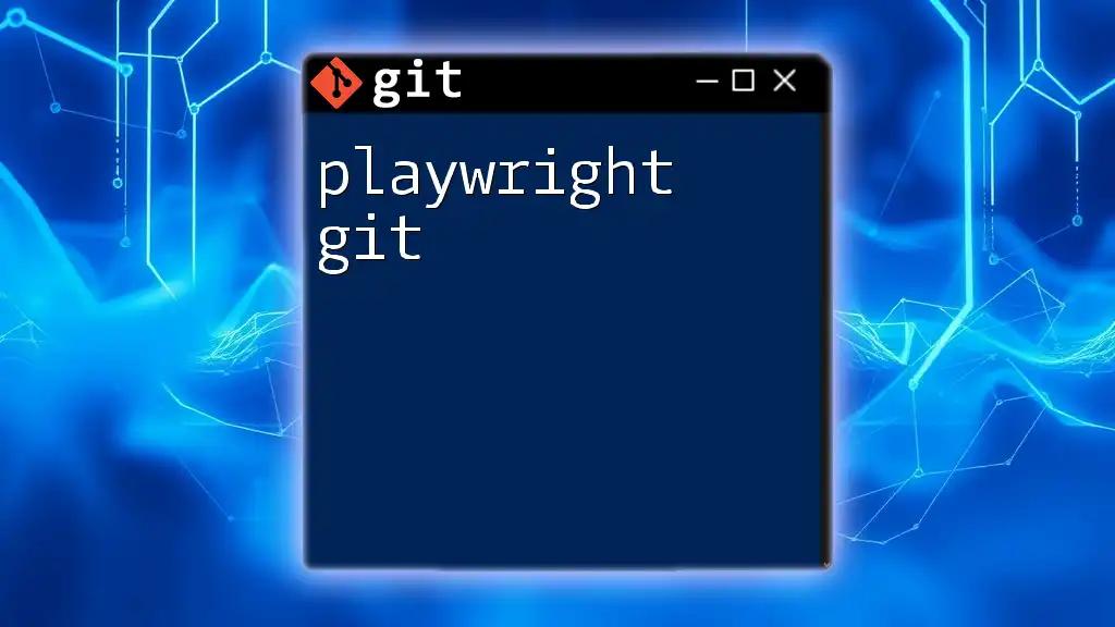 Playwright Git: Master Git Commands with Ease