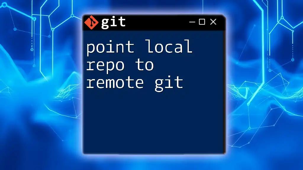 Point Local Repo to Remote Git: A Simple Guide