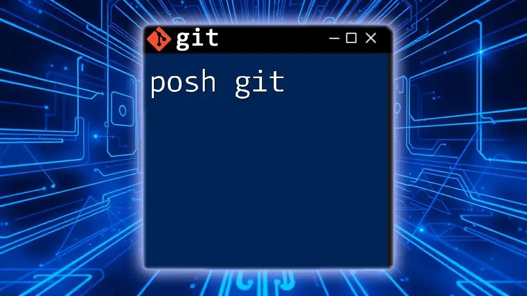 Mastering Posh Git: A Quick Command Guide