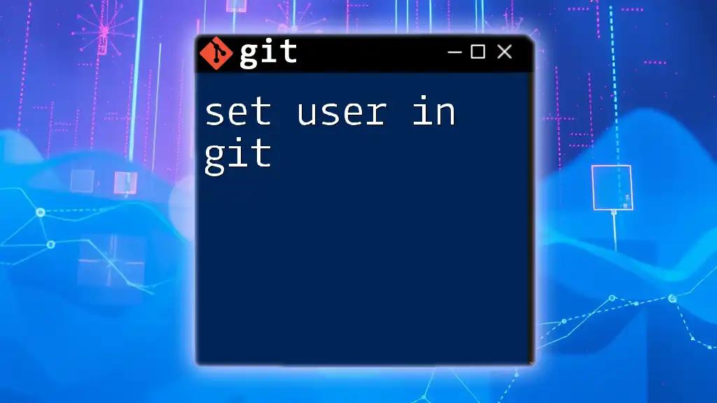 Set User in Git: A Quick Guide to Get Started