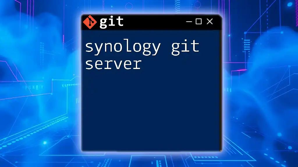 Getting Started with Synology Git Server