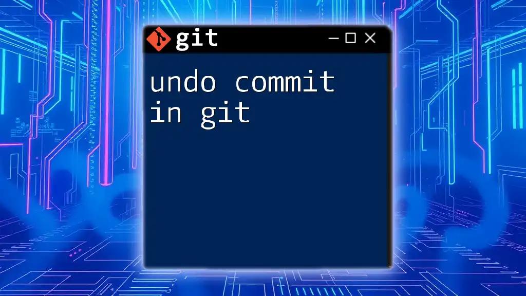 Undo Commit in Git: A Quick and Easy Guide