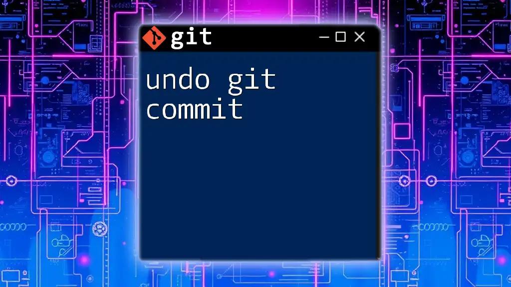 How to Undo Git Commit: A Quick Guide