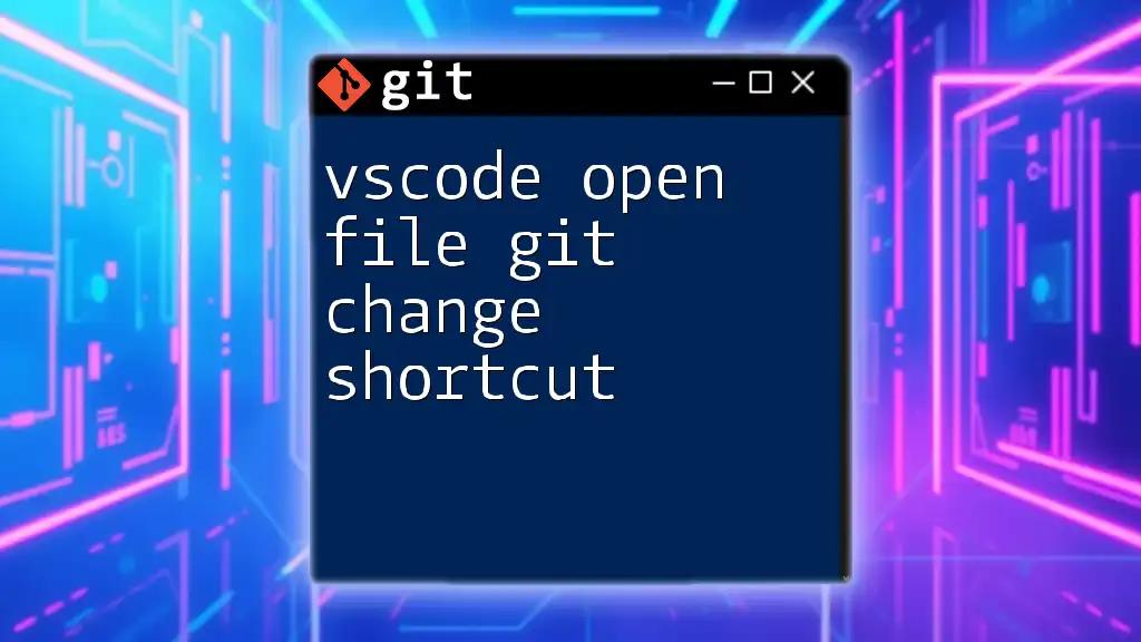 VSCode Open File Git Change Shortcut Made Easy