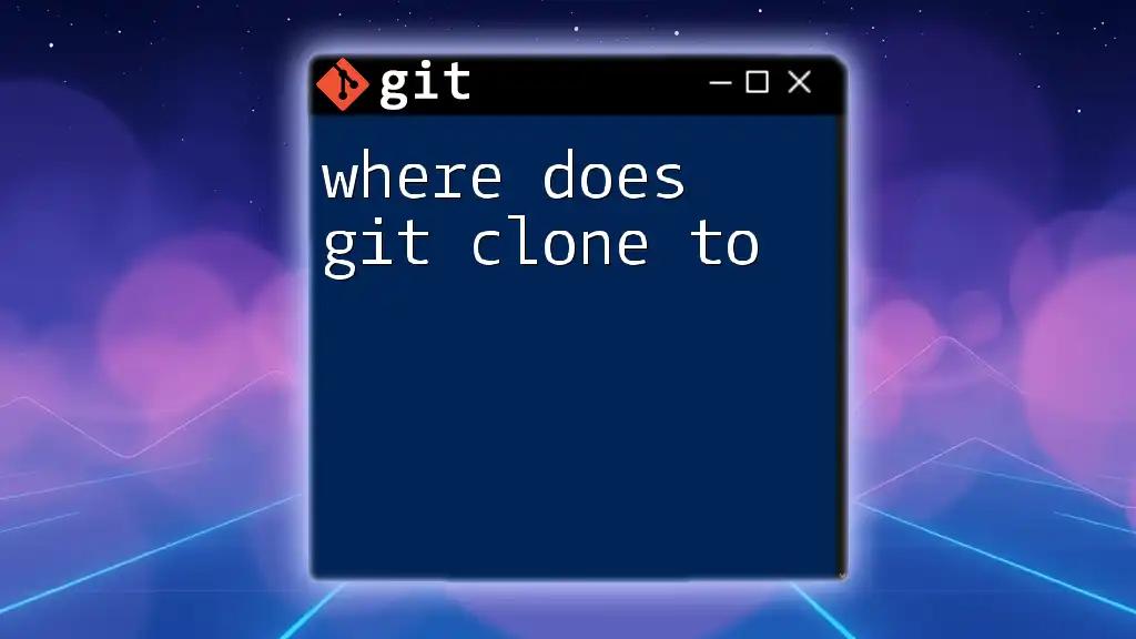 Where Does Git Clone To? Unraveling the Mystery