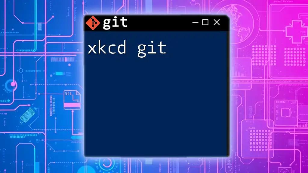 xkcd Git: A Witty Guide to Mastering Git Commands