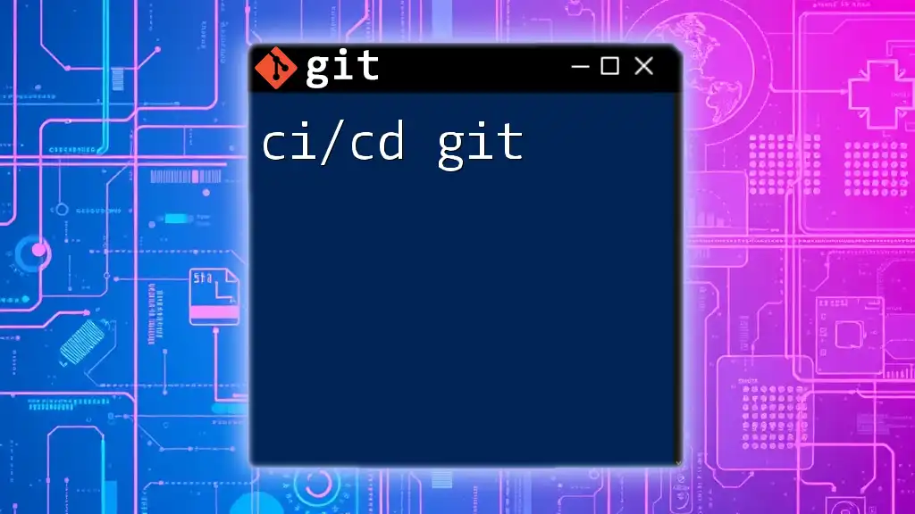 Mastering CI/CD Git: Your Quick Guide to Success
