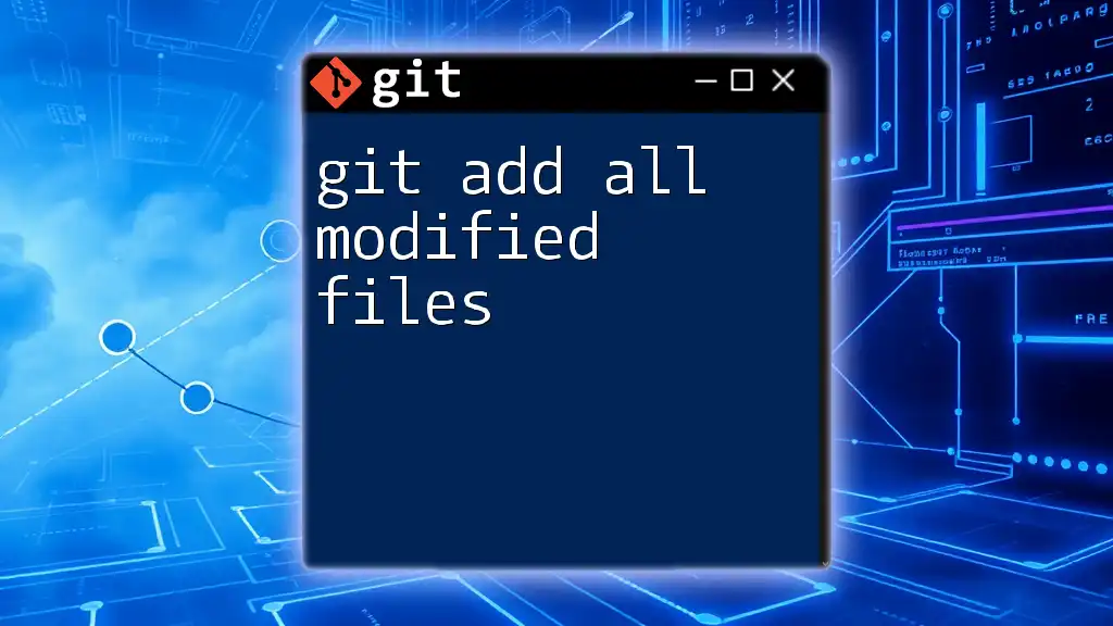 Mastering Git: Git Add All Modified Files Made Easy