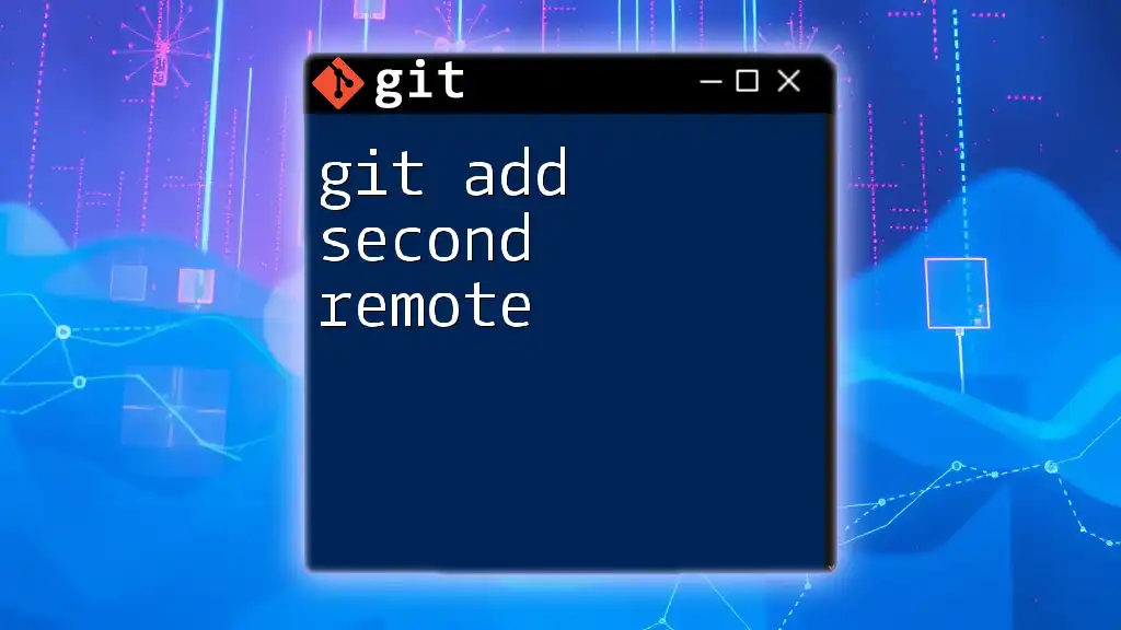 Mastering Git Add Second Remote: A Quick Guide