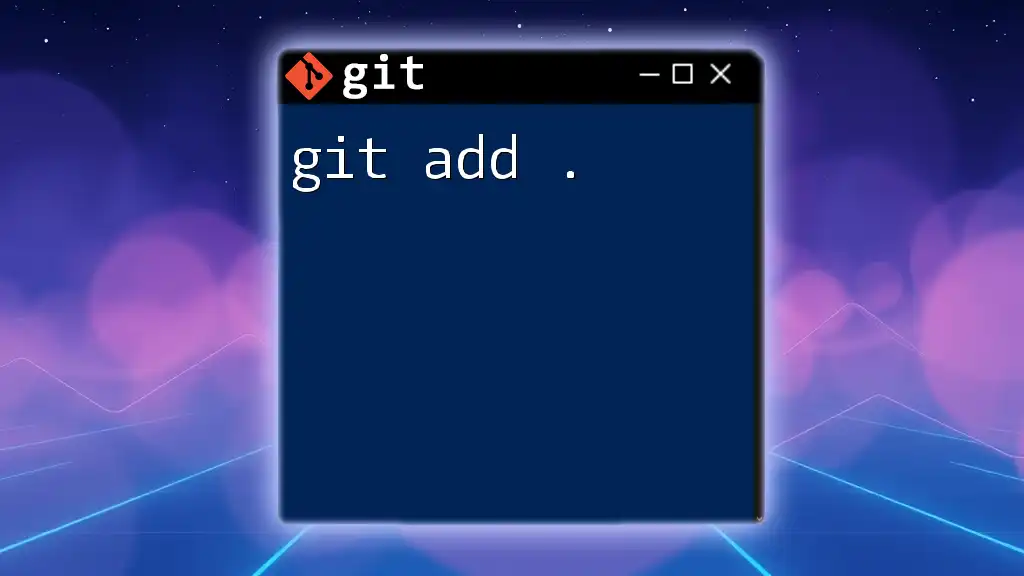 Mastering Git Add .: Your Quick Guide to Success