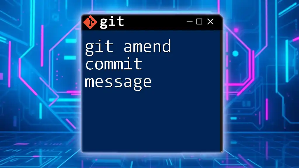 Git Amend Commit Message: Learn It in a Flash