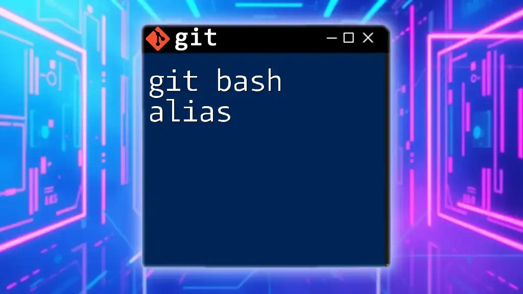 Mastering Git Bash Alias for Effortless Commanding