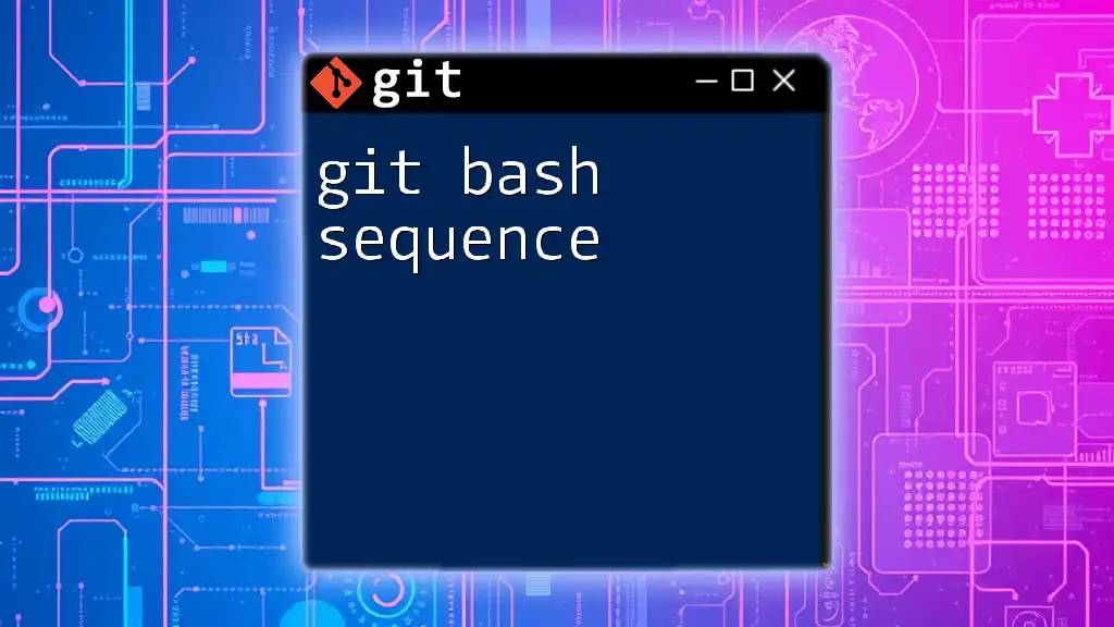 Mastering Git Bash Sequence in Simple Steps