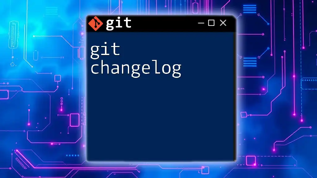 Mastering Git Changelog: Quick Tips for Success