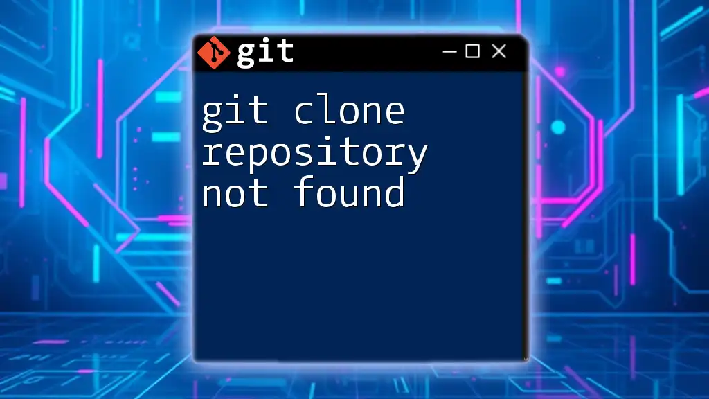 Git Clone Repository Not Found: Quick Fix Guide