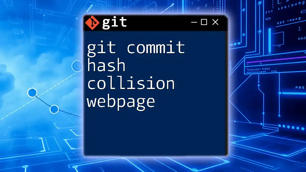 git Commit Hash Collision Webpage Explained