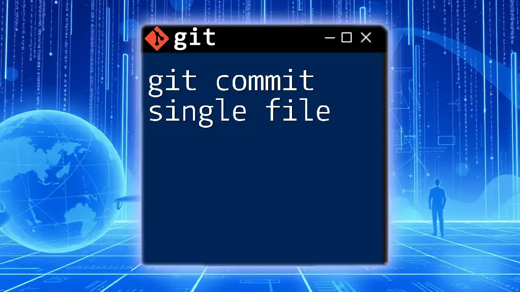 Git Commit Single File: A Simple Guide to Mastering It