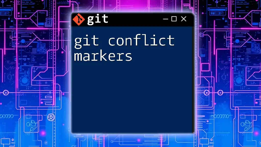 Mastering Git Conflict Markers Made Simple