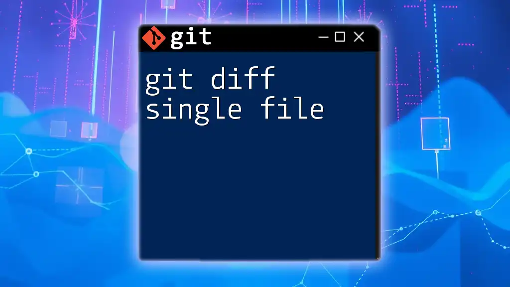 Mastering Git Diff For Single File Analysis