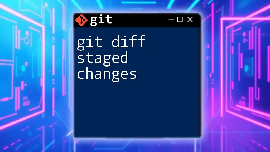 Understanding Git Diff Staged Changes: A Quick Guide