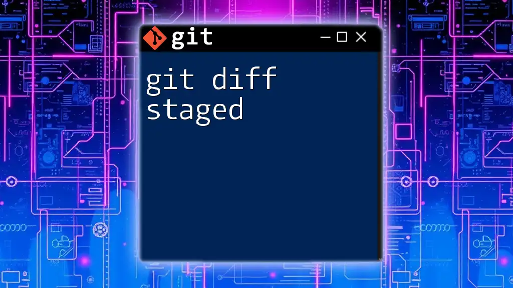 Understanding Git Diff Staged: A Quick Guide