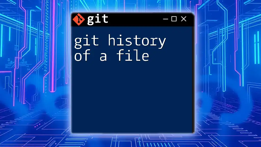 Unraveling Git History of a File with Ease