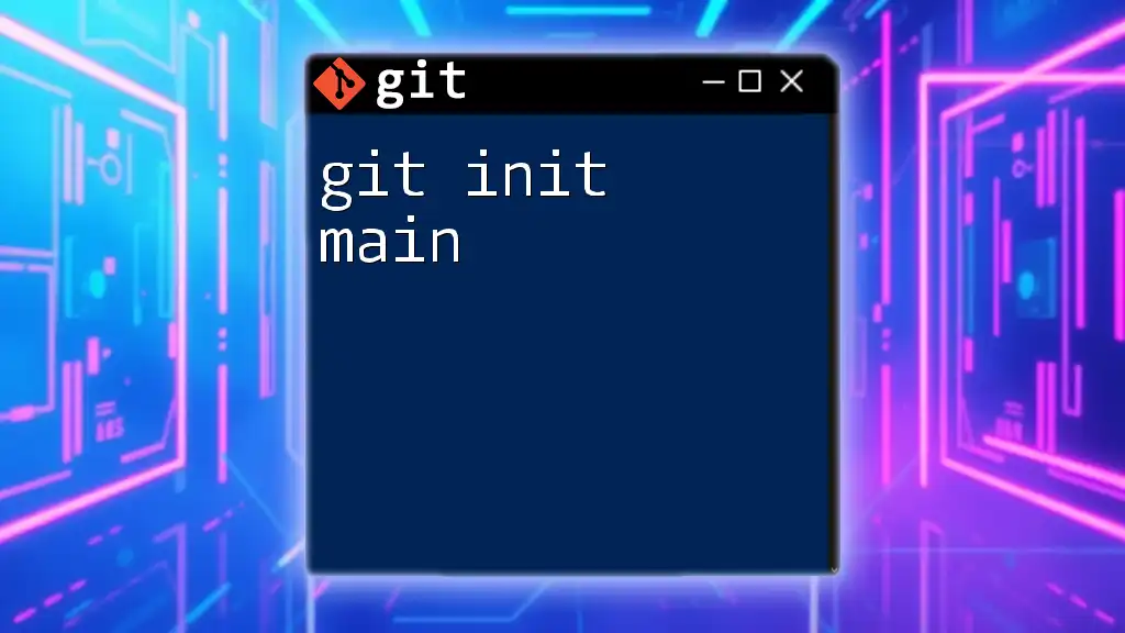 Mastering Git Init Main: A Quick Guide for Beginners