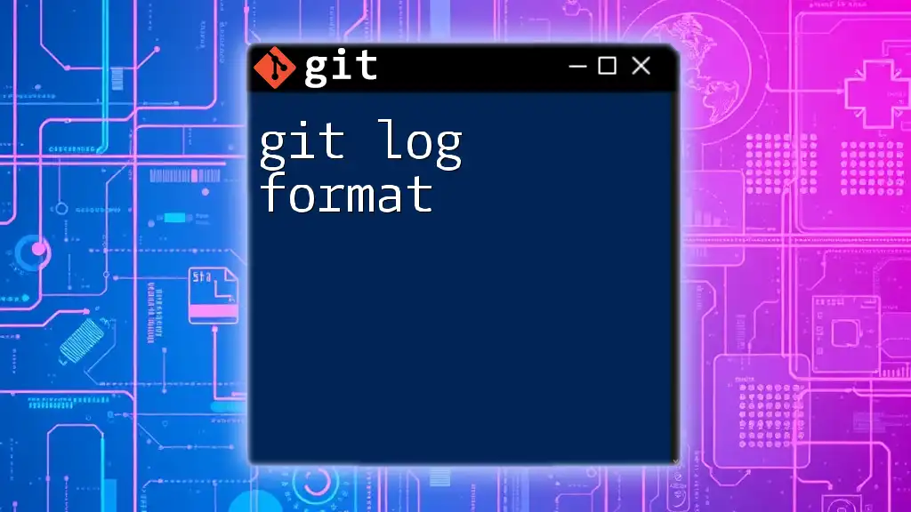 Mastering Git Log Format for Clarity and Insight