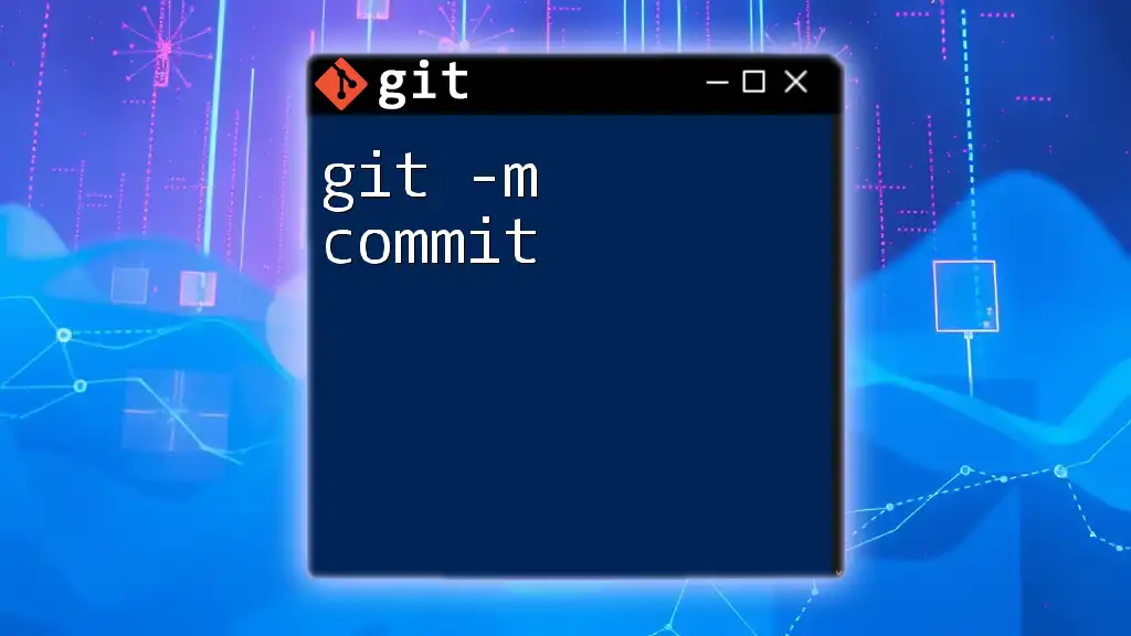 Mastering Git -m Commit for Streamlined Version Control