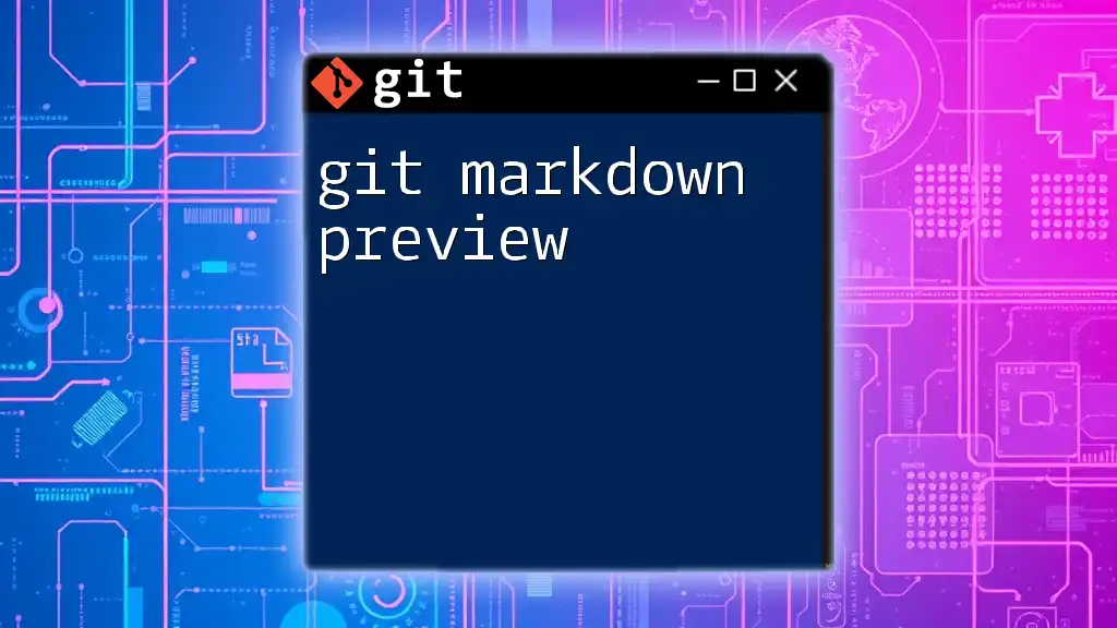 Mastering Git Markdown Preview: A Quick Guide