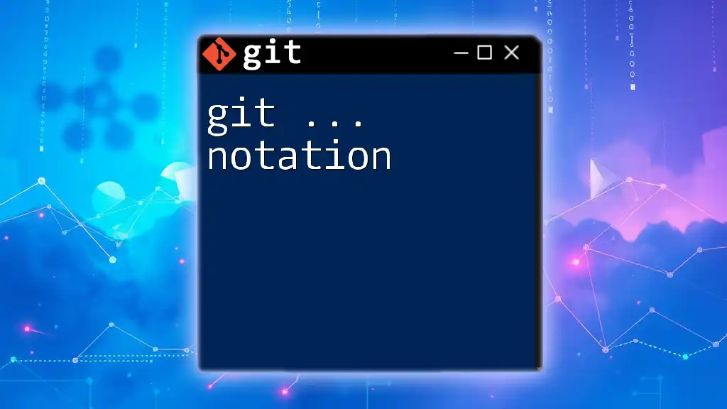 Mastering Git Notation: A Quick Guide to Git Commands