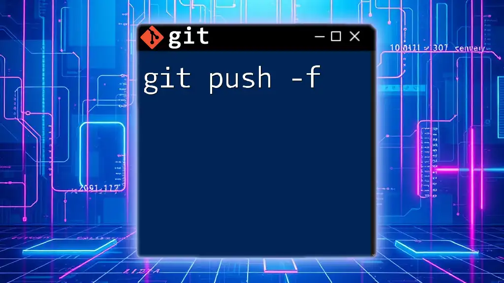 Mastering Git Push -F: A Quick Guide for Developers