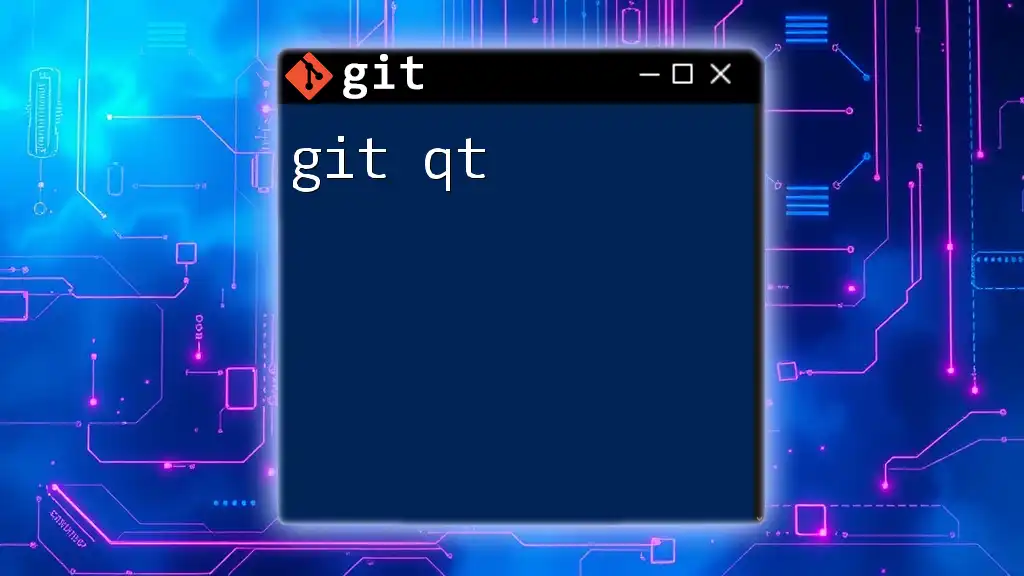 Mastering Git Qt: Quick Commands for Effortless Git