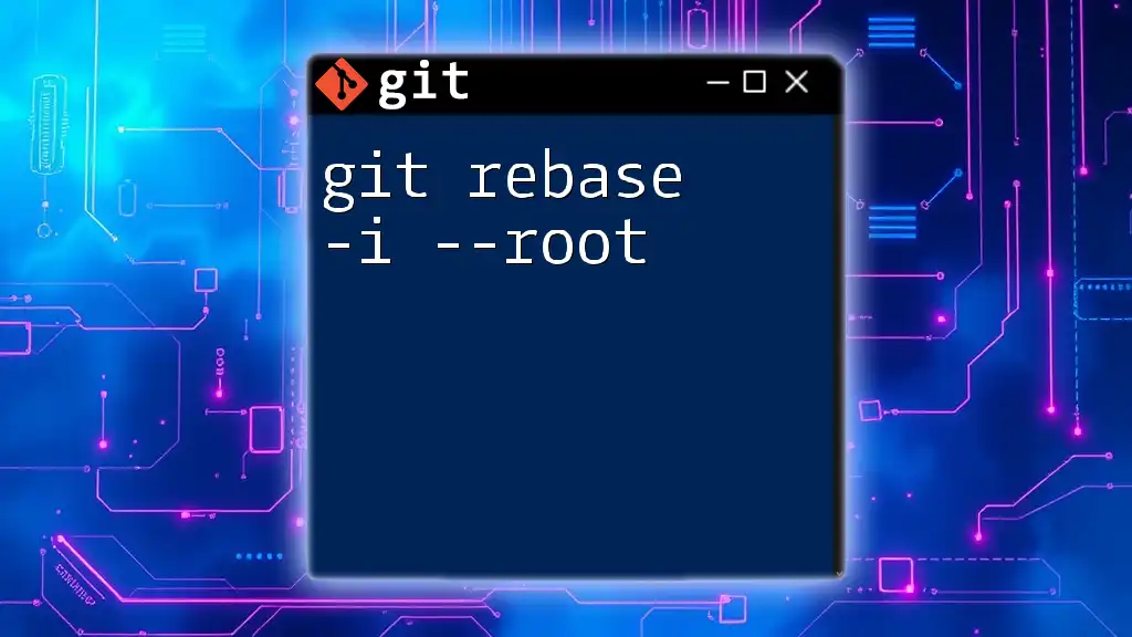 Mastering Git Rebase -i --root for Effortless Version Control