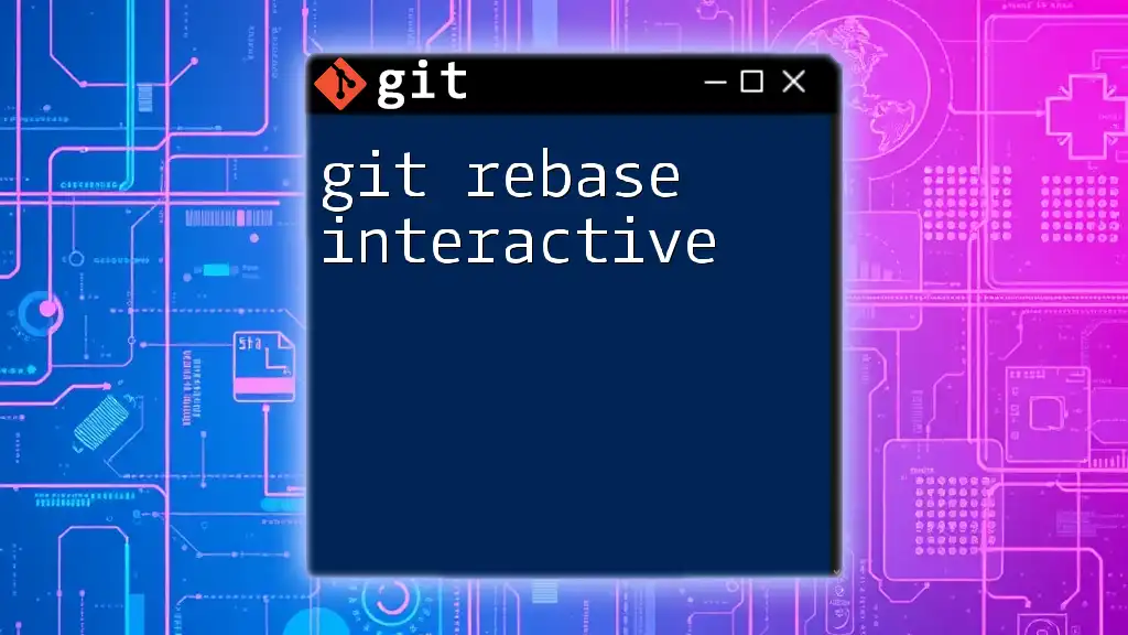 Mastering Git Rebase Interactive: A Quick Guide