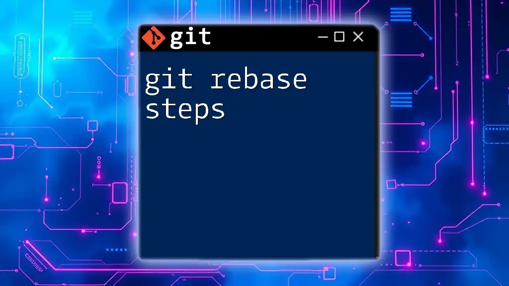 Mastering Git Rebase Steps: A Quick Guide