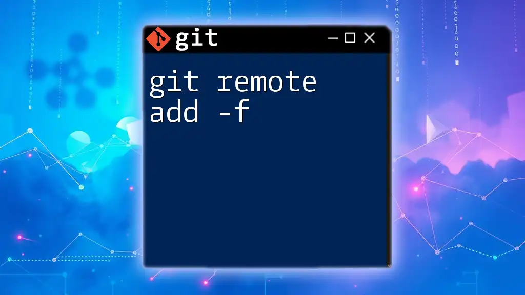 Mastering git remote add -f for Effortless Collaboration