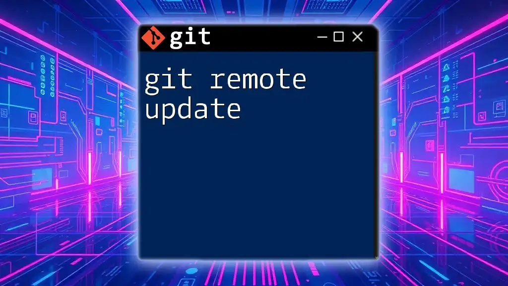 Mastering Git Remote Update: A Quick Guide