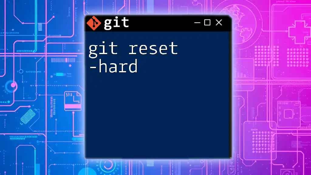 Mastering git reset --hard for Quick Reverts