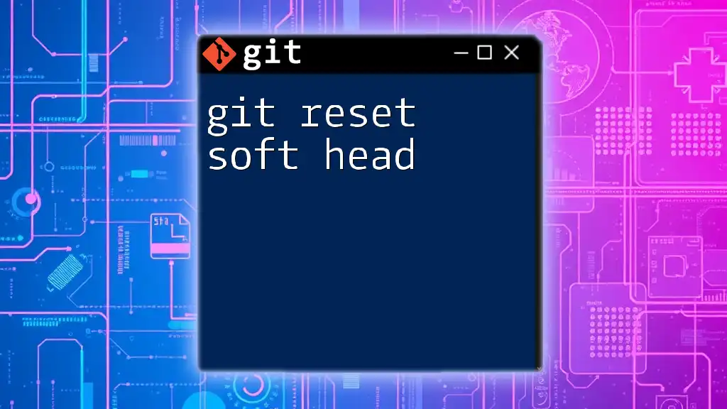 Mastering Git Reset Soft Head: Quick Tips and Tricks