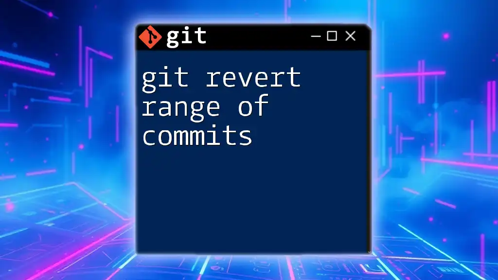 Git Revert Range of Commits Made Easy