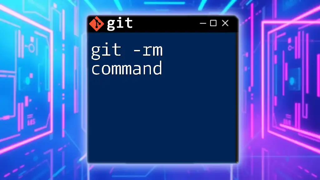 Mastering the Git -rm Command for Efficient File Management