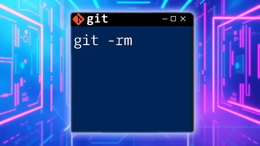 Mastering git -rm: A Quick Guide to File Removal in Git