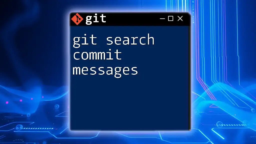 Mastering Git: Search Commit Messages Like a Pro