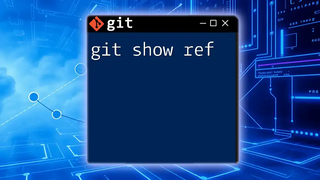 Mastering Git Show Ref: Your Quick Guide to References
