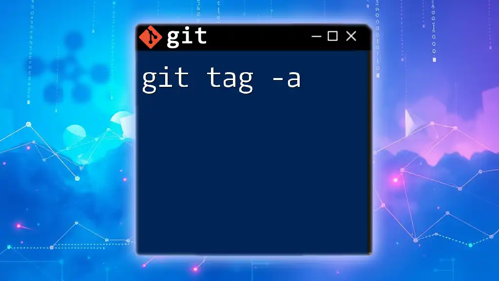 Mastering Git Tag -a for Effective Version Control