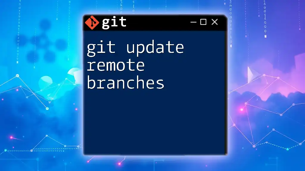 Mastering Git Update Remote Branches: A Quick Guide