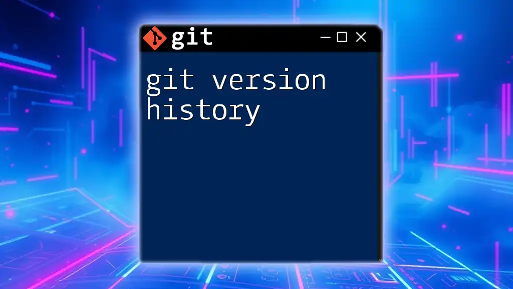 Mastering Git Version History: A Concise Guide