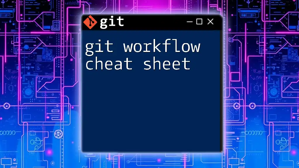 Git Workflow Cheat Sheet: Your Quick Guide to Mastery